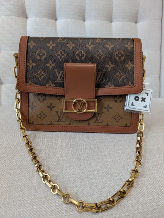 Louis Vuitton Handbags - Louis Vuitton 2019 Monogram Dauphine Crossbody Bag Gold Chain Strap